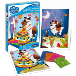 QUADRETTI CON VELLUTO LAMA FELICE BAMBINI GIOCO CREATIVO - Sentosphere precio