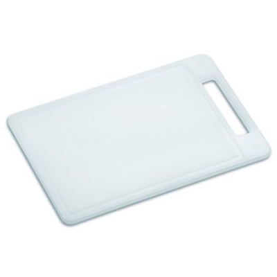 Tagliere da cucina bianco polietilene rettangolare cm 25 x 40,5 taglio ortaggi - VIGOR