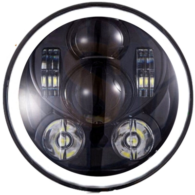 LEDLUX FS7059 Faro Led Rotondo 7 Pollici 58W Headlight H4 Con Luce Diurne e Frecce Per Moto Harley Davidson Jeep Wrangler JK TJ Harley Davidson FJ