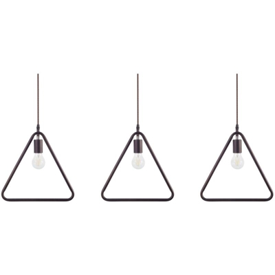 Set di 3 lampade a sospensione in metallo marrone JURUENA - BELIANI