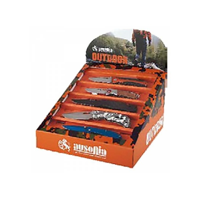 Ausonia - ESPOSITORE COLTELLERIA SPORTIVA totale 25 pezzi