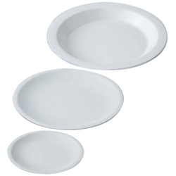 Piatto Frutta Melamina Bianco Ottico Cm 19 - Cartaffini en oferta