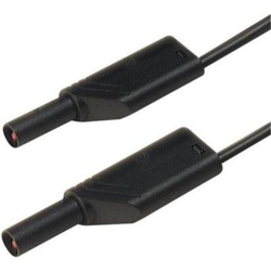 SKS Hirschmann MLS SIL WS 200/1 Puntali di sicurezza [Spina a banana 4 mm - Spina a banana 4 mm] 2.00 m Nero en oferta