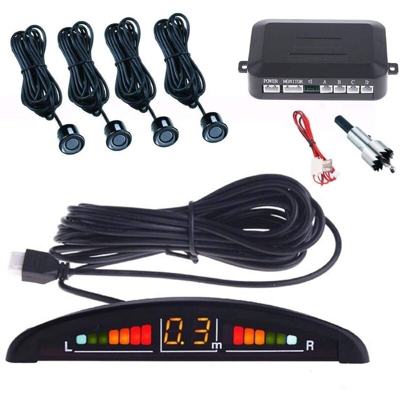 Kit 4 Sensori Di Parcheggio Per Auto Con Display Suono Led Acustico Verniciabili - PLANET SHOP