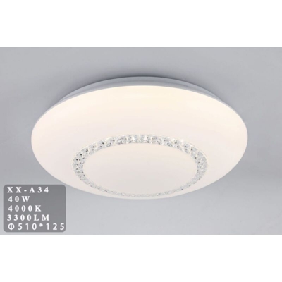 Mille Lucciole - Plafoniera LED 40W cupola con cristalli Ø51 cm