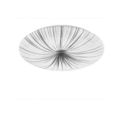 Plafoniera Led Soffitto Applique Lampada da Parete Rotonda Interno Nieves EGLO - Dimensioni: Ø 410 x H 65 mm - 24 W