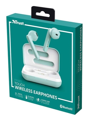PRIMO TOUCH WIRELESS AURICOLARI BLUETOOTH SENZA FILI IN-EAR VERDE WIFI - Trust