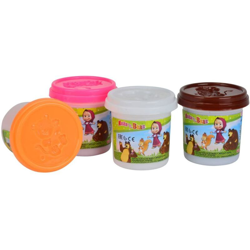 Masha e Orso Set 4 Barattolini di Pasta Modellabile Plastilina con Tappo Formina - SIMBA en oferta