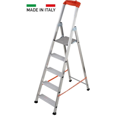 SCALA DOMESTICA PROFESSIONALE 5 gr.- aperta cm 111/chiusa cm 188 - GIERRE