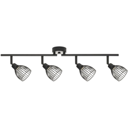 Beliani - Lampadario nero a 4 punti luce GOLOK en oferta