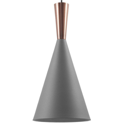 Lampadario Grigio Rame TAGUS - BELIANI precio