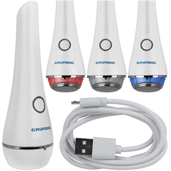 Massaggiatore Elettrico Massaggio Caldo Freddo Viso Collo Batteria Litio USB - GRUNDIG características