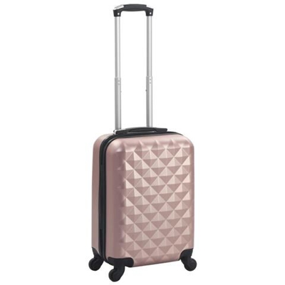 Trolley A Custodia Rigida Oro Rosa Abs