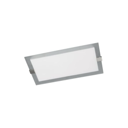 NAOMI NAOMI - Plafoniera - rettang. 56cm x 29cm vetro bianco satinato bordo acciaio spazz. - MASSIVE características