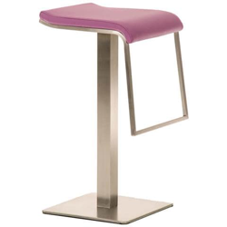 Sgabello Cp156 Con Poggiapiedi 42x39x78cm Ecopelle Struttura Acciaio Viola características