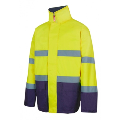 Velilla Serie 306003 Parka 4 in 1 bicolore ad alta visibilità giallo fluo, taglia XXL