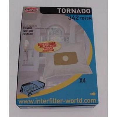 Confezione di 4 sacchetti in microfibra - Aspirapolvere - TORNADO - 81403