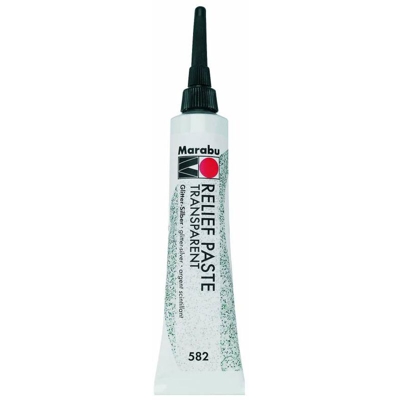 Marabu Pasta 582 20 ml Glitter Argento - HAMMELEY