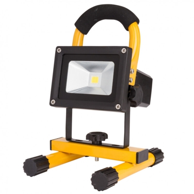 Greenice - Proiettore a LED IP65 Batteria Ricaricabile 10W 1000Lm 30.000H | Bianco Naturale (UPL-FL10W)