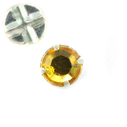 7 mm Sew on cristalli topazio 1870 Qty 1 - GUTERMANN en oferta