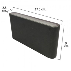 FARETTO LAMPADA APPLIQUE plafoniera DA ESTERNO AL LED RAY NERA - Papillon precio