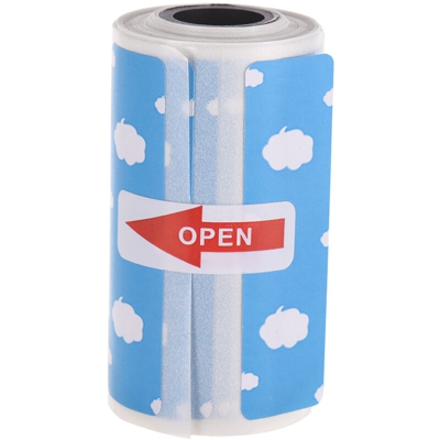 Carta termica autoadesiva per etichette 57 * 30mm per stampante termica Bluetooth A6 Ericsson blu 1 rotolo - ASUPERMALL