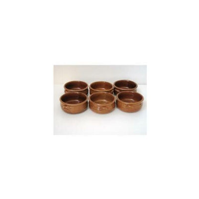 Tegamini Terracotta Cuoio Mod. Fusillo Conf. 6 Pz - TECNOCERAM