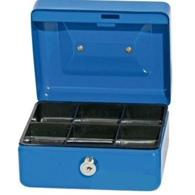 Cassetta Porta Valori Con Cassetto Per Monete Cm 15 X 11 X 8 Ferr 145695 - EUROSTORE07