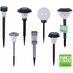 Lampade Solari da Giardino Esterno Picchetti Ricarica Solare Luce Led Paletti - Tipo: Lampada acciaio Ø 6.3 x 43.5 cm - ENRICO COVERI características
