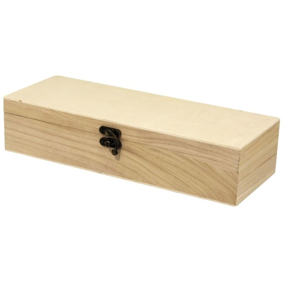 RAYHER 62299000 Box en – Set quadrato in legno FSC Mix Credit, 1 Box 32 x 12 x 7 cm e 3 Box en 10 x 10 x 6 cm - RAYHER HOBBY