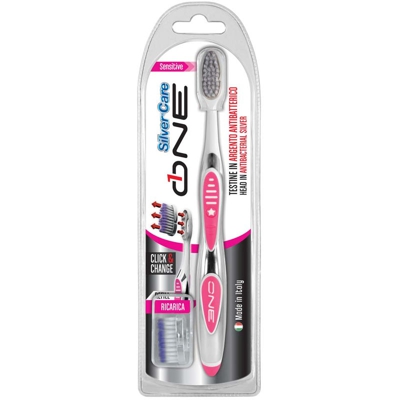 Spazzolino Sensitive Silver Care One - SPAZZOLIFICIO PIAVE