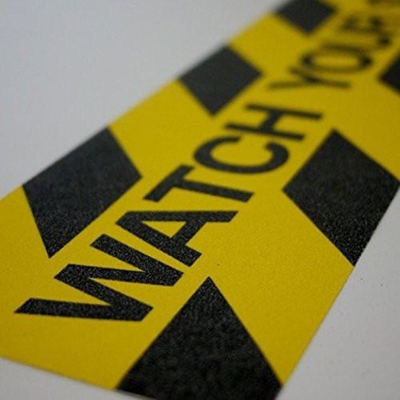 Ncb - Banda Adesiva Antiscivolo Giallo Nera Scritta Watch Your Step