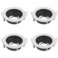 Portalampada Porta Faretto Orientabile Gu10 Mr16 Bianco 4 Pezzi - AIGOSTAR precio