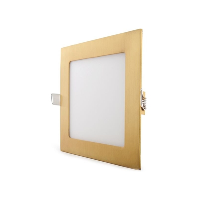 Downlight LED Slimline Piazza 170X170Mm 12W 860Lm 50.000H Oro | Bianco Caldo (GL-CL-S12N-G-WW) - GREENICE