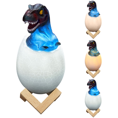 Dinosaur night light led 3 colori pat Tyrannosaurus - ASUPERMALL