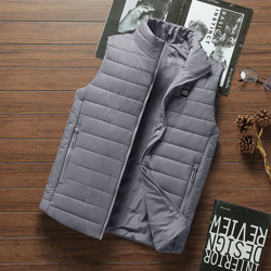 Gilet riscaldante intelligente da uomo USB 002-grigio M - ASUPERMALL en oferta