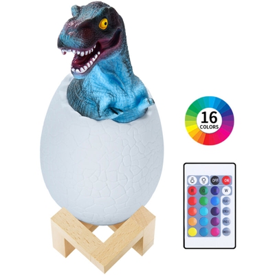 Dinosaur night light led 16 colori telecomando Tyrannosaurus - ASUPERMALL