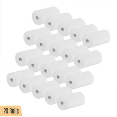Combinazione di 4 rotoli / 20 rotoli di carta da stampa termica per ricevute 57 * 30 mm - ASUPERMALL