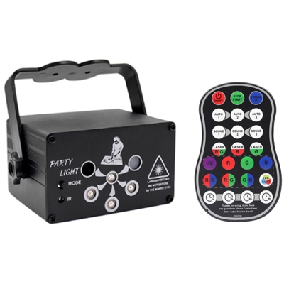 Controllo del suono della lampada di proiezione a 6 fori e telecomando, ricarica temporizzata RD80 - ASUPERMALL