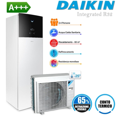 Energy Duegi - Sistema tutto in uno Daikin Integrated R32, 6 kW, serbatoio da 230 litri