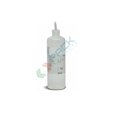 Soluzione salina sterile monouso per il lavaggio di ferite, flacone 500 ml (500 ml) - PACK SERVICES