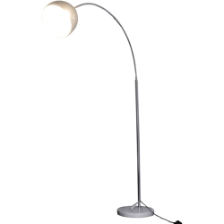 Homcom Lampada da Terra ad Arco con Paralume Regolabile in Acciaio con Base Rotonda in Marmo características