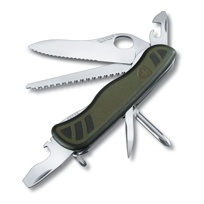 Grande coltello tascabile Victorinox dell'Esercito svizzero 08 0.8461.MWCH81 con 10 funzioni Comprende una grande lama di bloccaggio con una sola