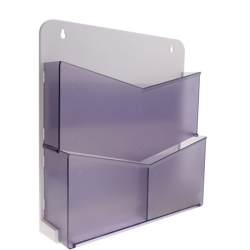 PrimeMatik - Porta depliant magnetica da parete con 3 divisioni di 270x257x65mm en oferta