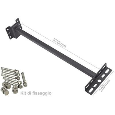 LEDLUX FE0870 Staffa Supporto Regletta Braccio 870x200mm Per Faro Led Flood Light 70W 80W 100W 120W 150W 200W SKU-3622 - V-TAC