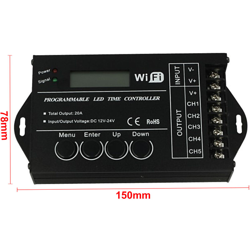 CL8810 Centralina Led Timer Alba Tramonto 12V 24V 20A WIFI Time Led Controller Per Acquari Canarini Serre TC421 - Ledlux en oferta