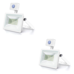 Faro Led Slim 30W Smd Crepuscolare Con Sensore Movimento 6400K Freddo Ip65 A+ 2 Pezzi - AIGOSTAR en oferta