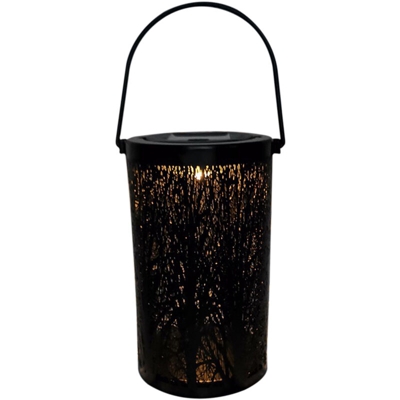 Lampada da proiezione solare in ferro battuto a cinque alberi bianco caldo YB0926 - ASUPERMALL