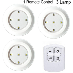 lampada da tavolo creativa a led 3W Lampada a 5 LED (una per tre) Lampada 3x + 1x telecomando (consegnato senza batteria) - ASUPERMALL en oferta