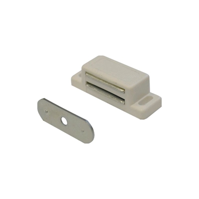 Dck Group - 50 Pezzi Ferma Ante Magnetico Bianco Rettangolari Kg.4